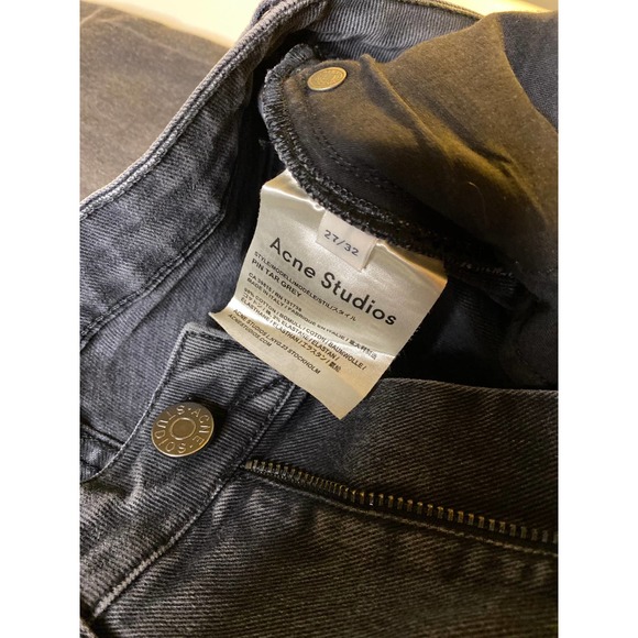 Acne Studios Pin Tar Grey Jeans Size 27x32 - Picture 3 of 3
